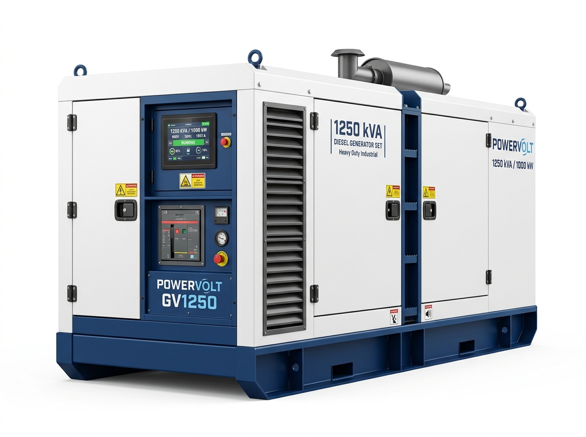 Perkins 1250 kVA Industrial Generator (High Power for Industrial Parks)